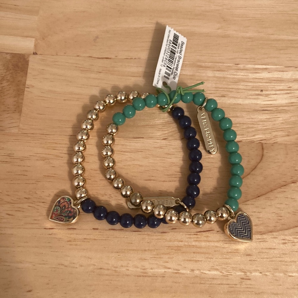 Vera Bradley Beaded Bracelet Duo-Retired Print
